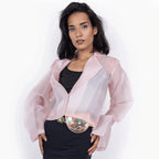 The Camille Organza Crop Jacket