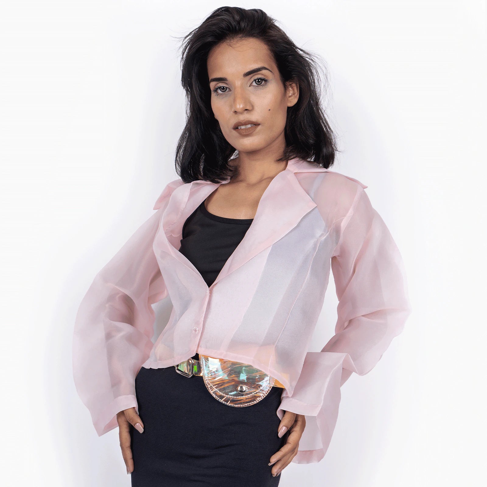 The Camille Organza Crop Jacket