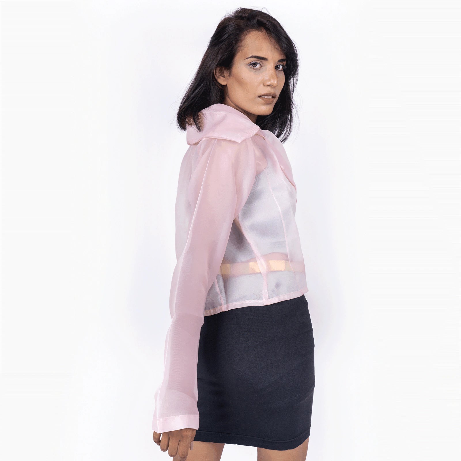 The Camille Organza Crop Jacket