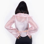 The Camille Organza Crop Jacket