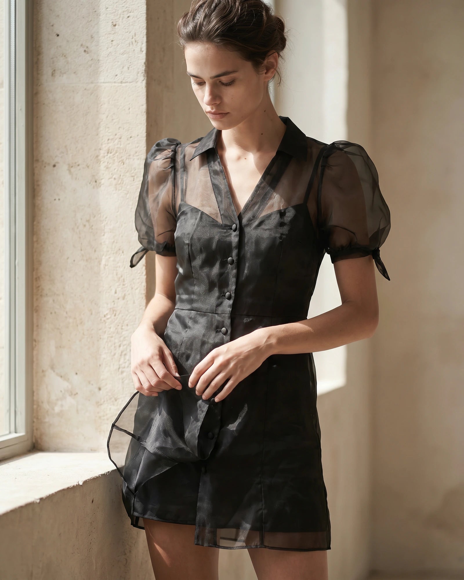 The Amara Puff Sleeve Mini