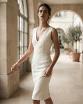 The Amelia V-Neck Sheath