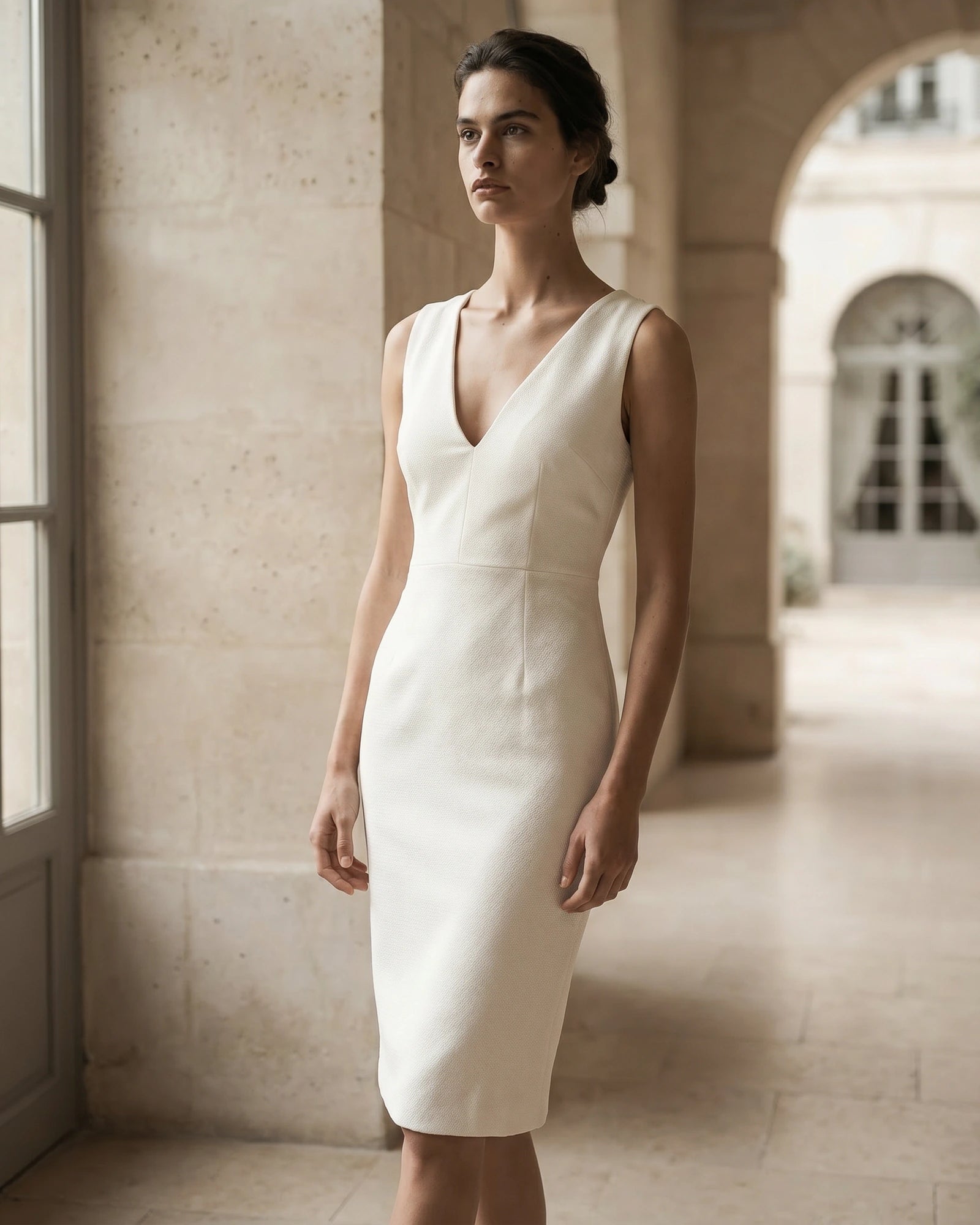 The Amelia V-Neck Sheath