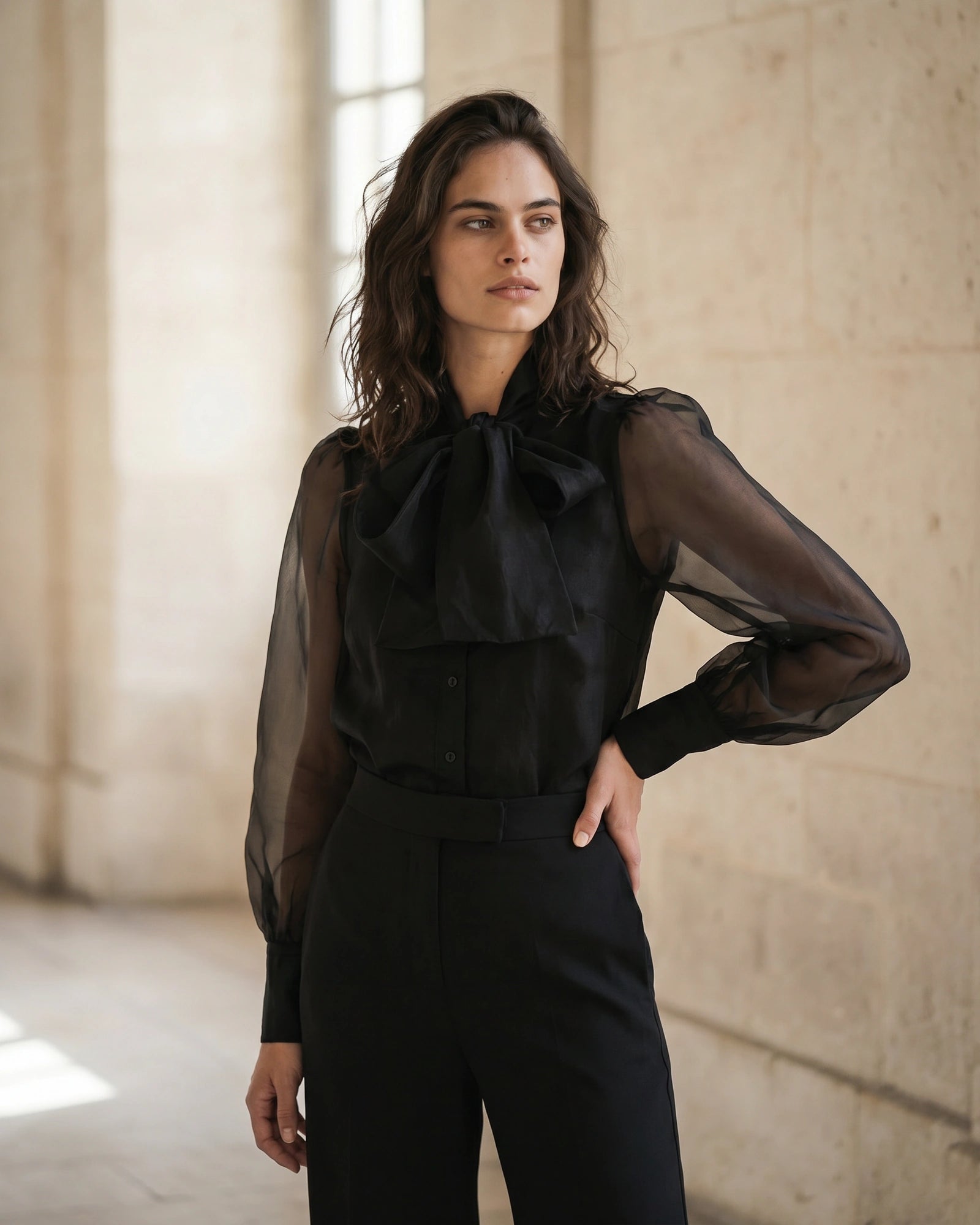 The Antoinette Organza Puff Crop