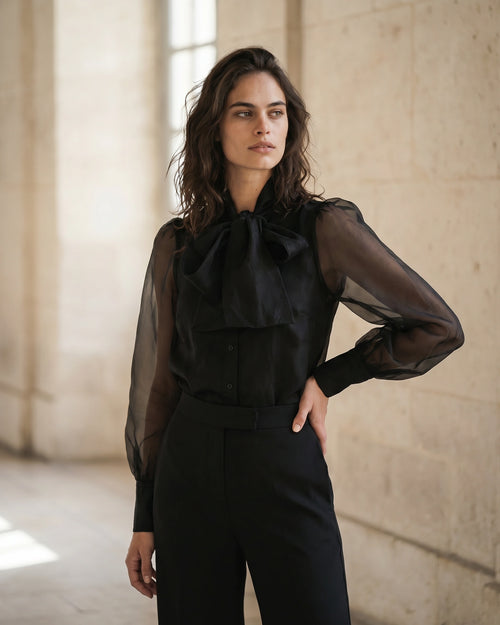 The Antoinette Organza Puff Crop