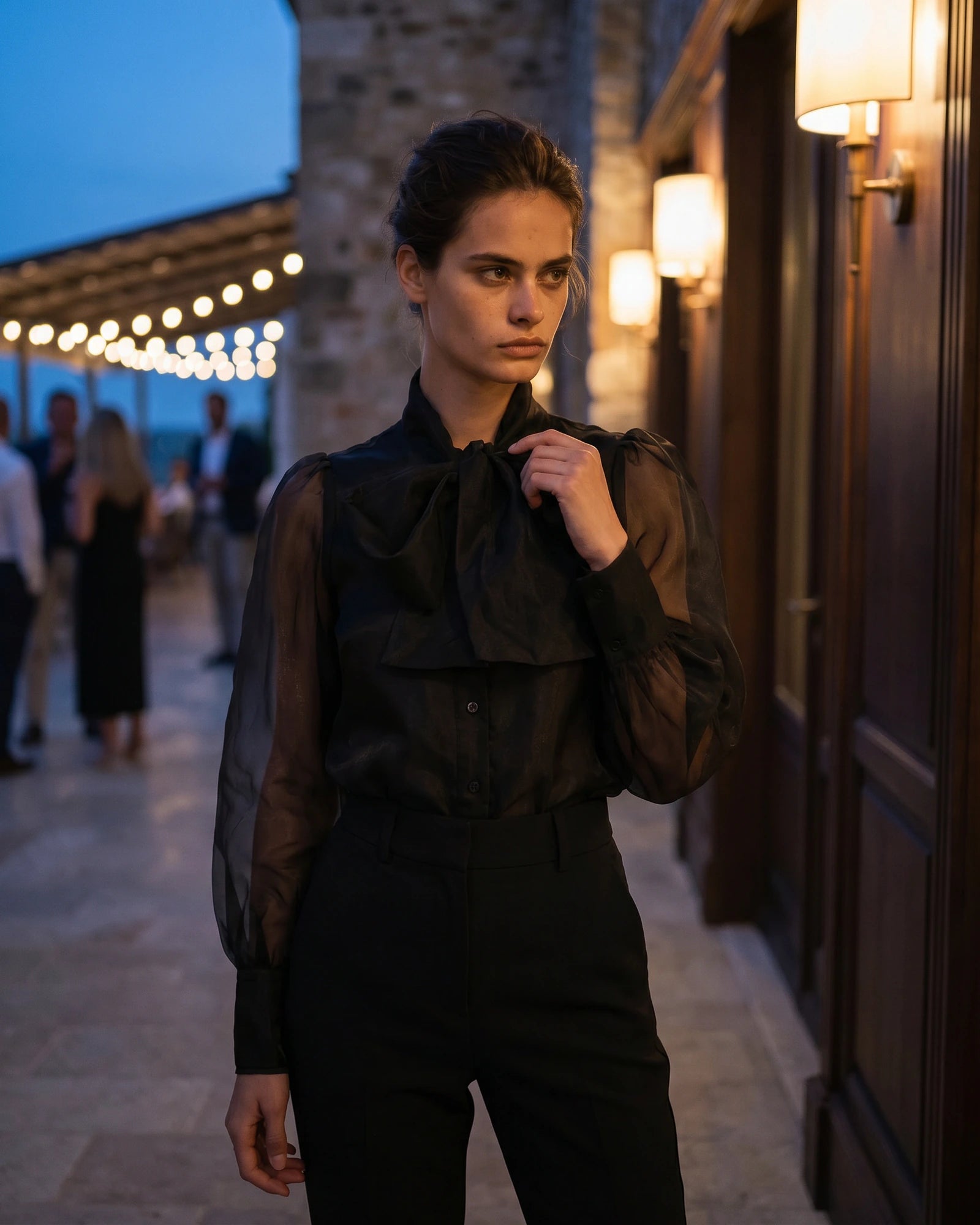 The Antoinette Organza Puff Crop
