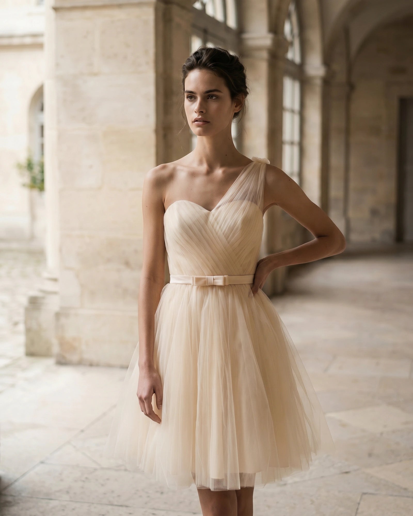 The Audrey One-Shoulder Cocktail Dress