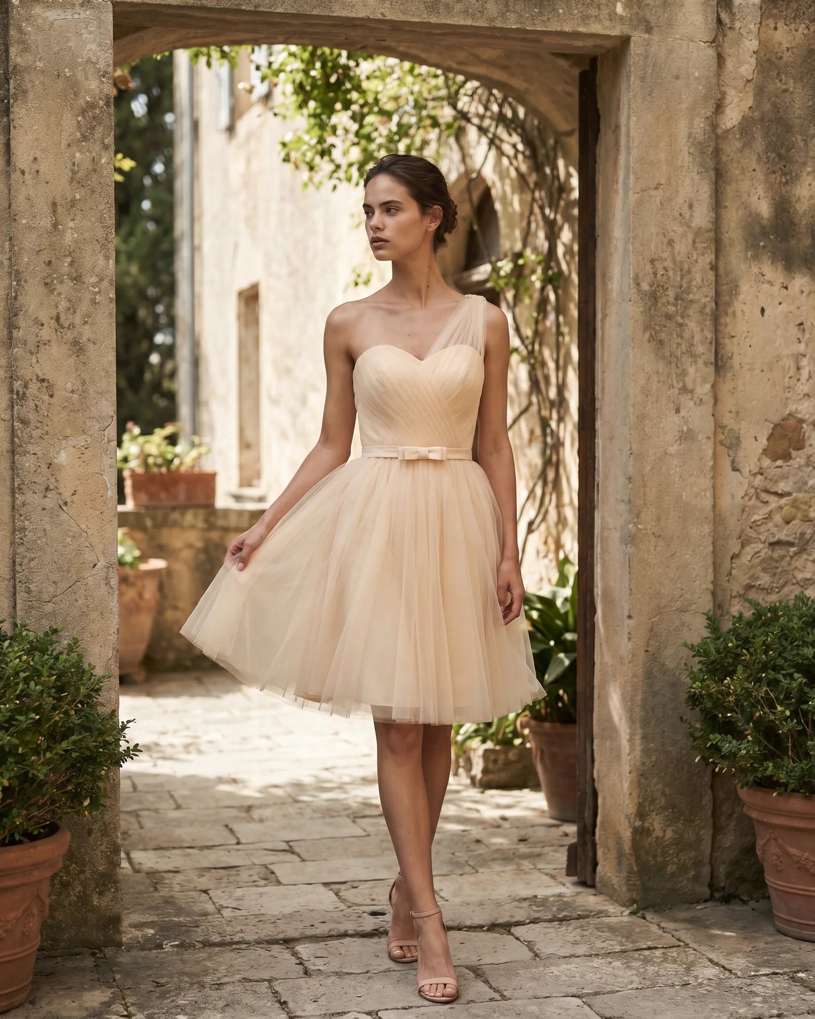 The Audrey One-Shoulder Cocktail Dress