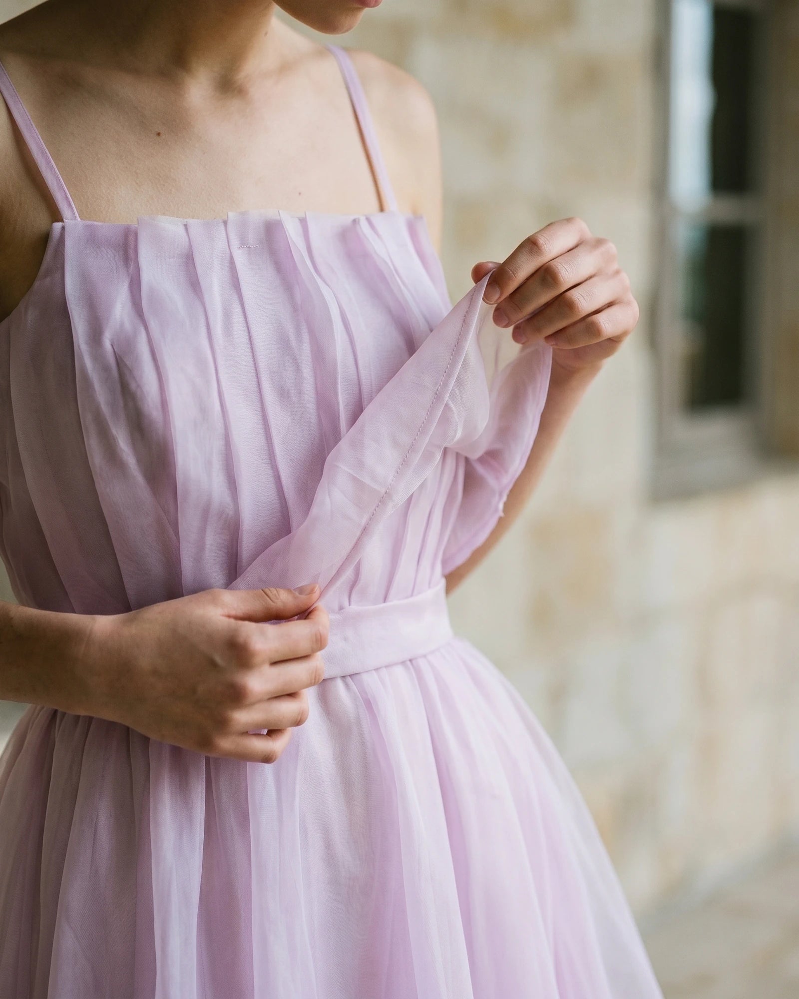 The Aurora Lilac Flare Dress