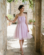 The Aurora Lilac Flare Dress