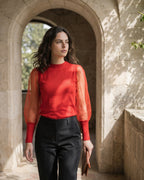 The Aurora Lycra Crop Top