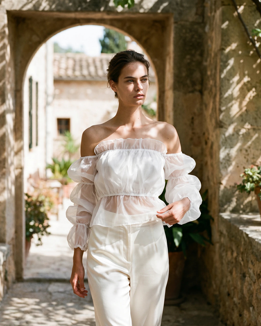 The Aurora Off-Shoulder Crop