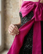 The Ava Sequin Ruffle Dress
