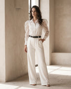 The Camille Organza Crop Blouse