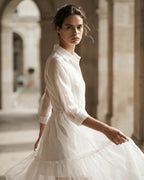 The Camille Organza Shirt Dress