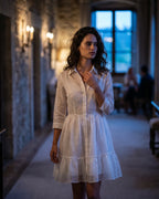 The Camille Organza Shirt Dress