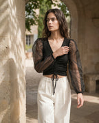 The Camille Tie Front Crop
