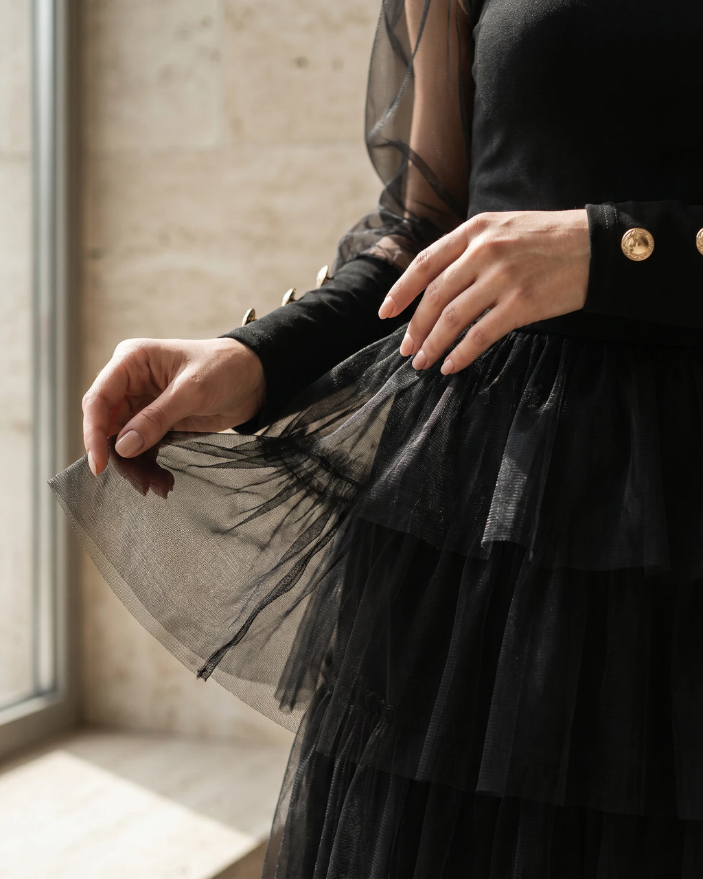 The Carolina Organza Puff Top