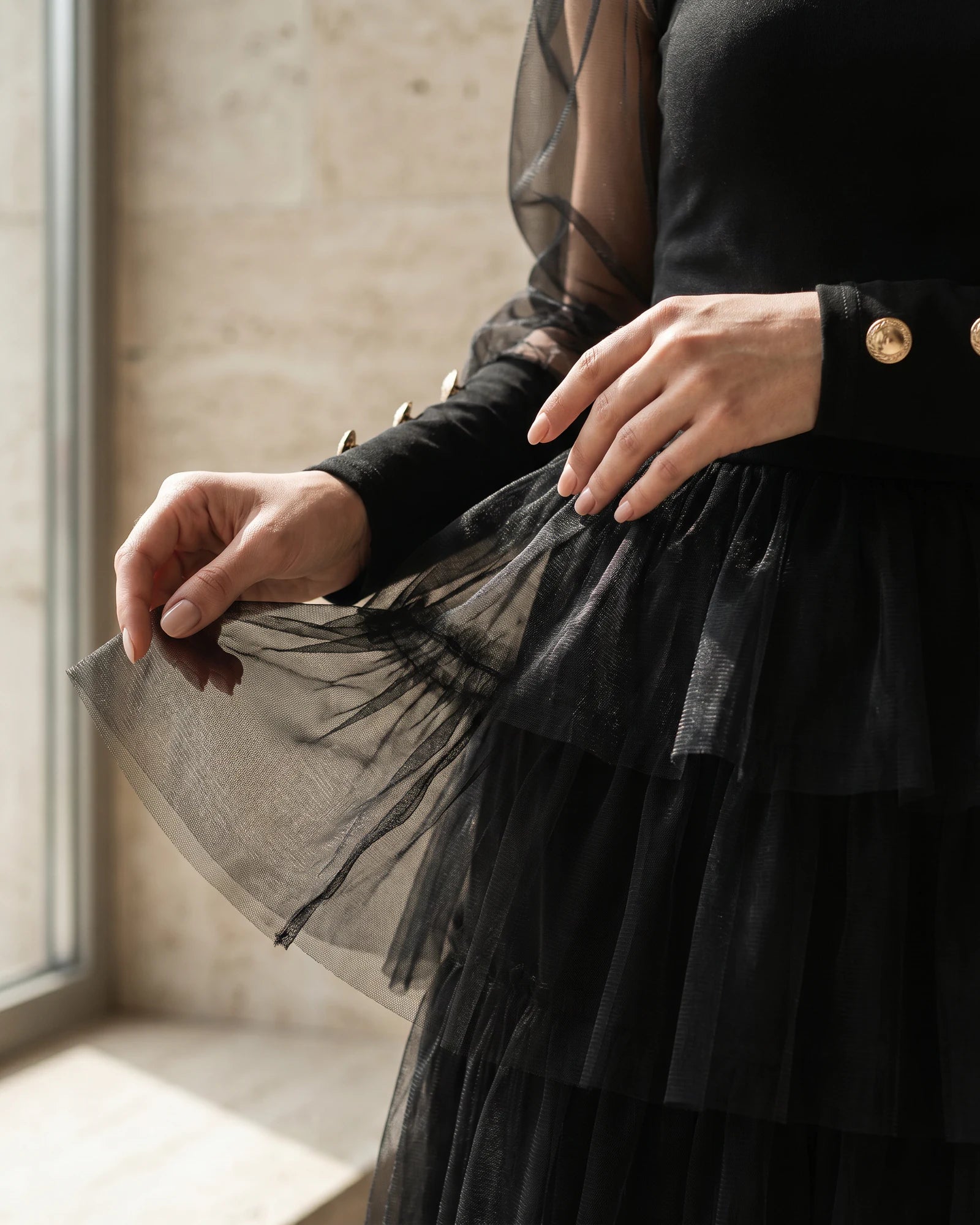The Carolina Organza Puff Top