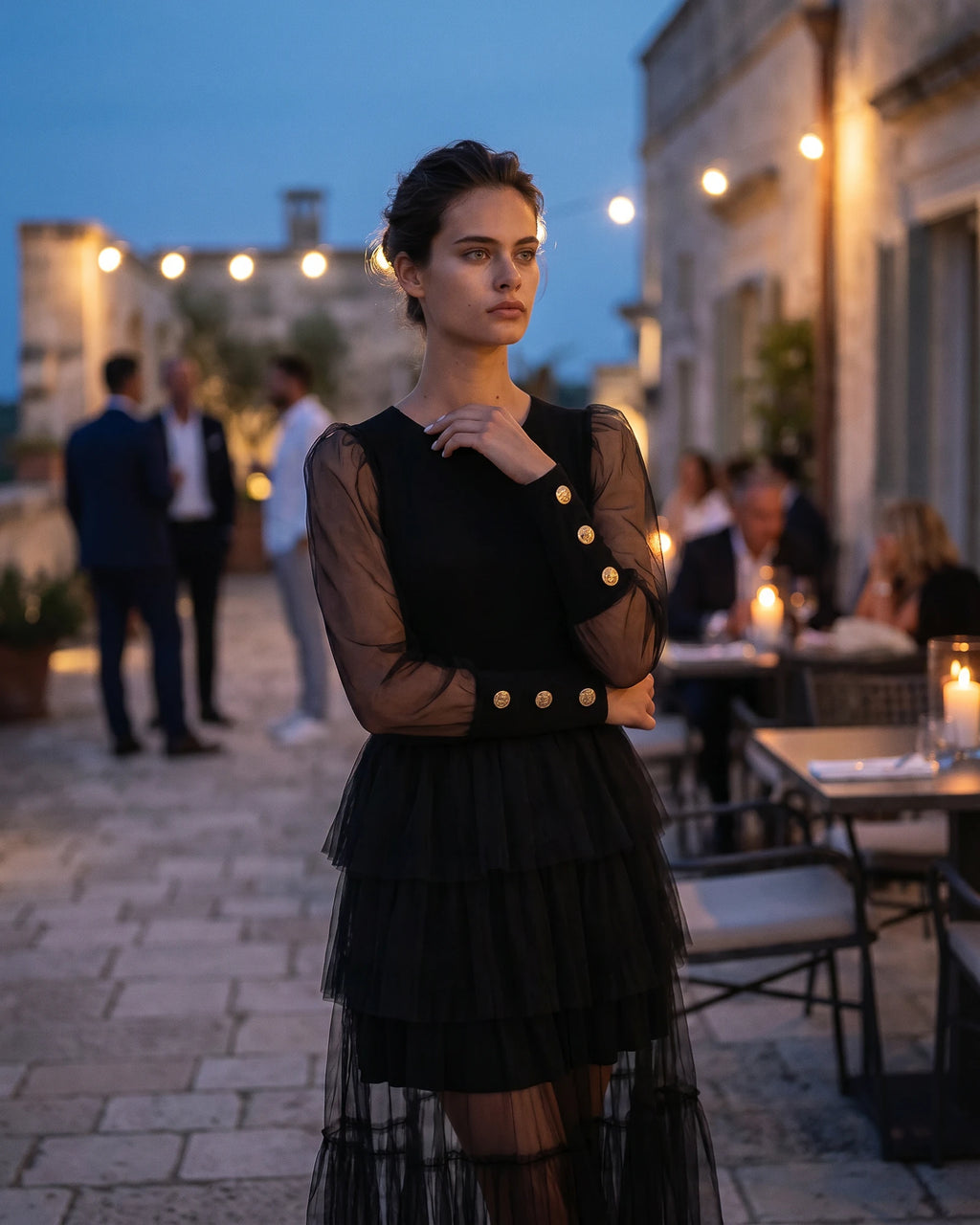 The Carolina Organza Puff Top