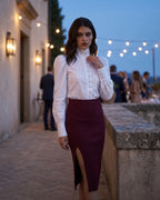 The Celeste High Neck Crop