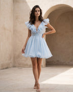 The Celeste Ruffle Embrace Dress