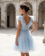 The Celeste Ruffle Embrace Dress