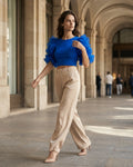 The Celeste Ruffled Crop