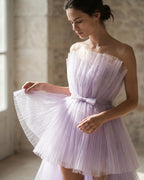 The Celeste Tulle Cascade Dress