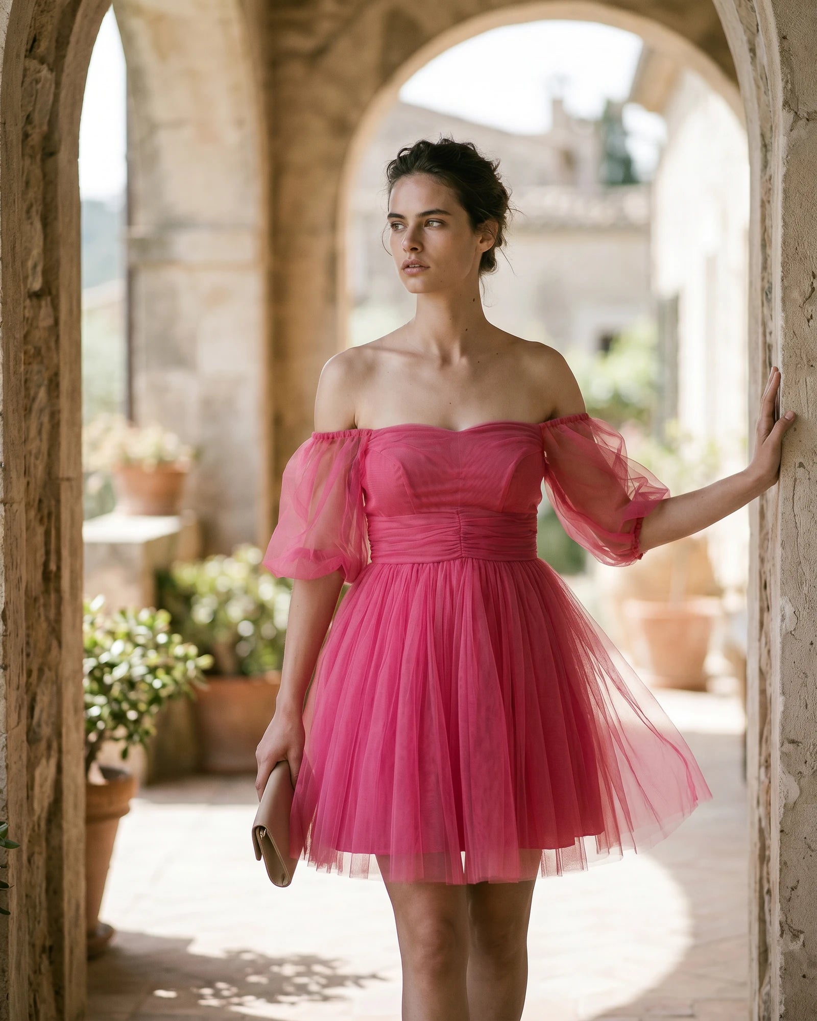 The Elara Tulle Mini Dress