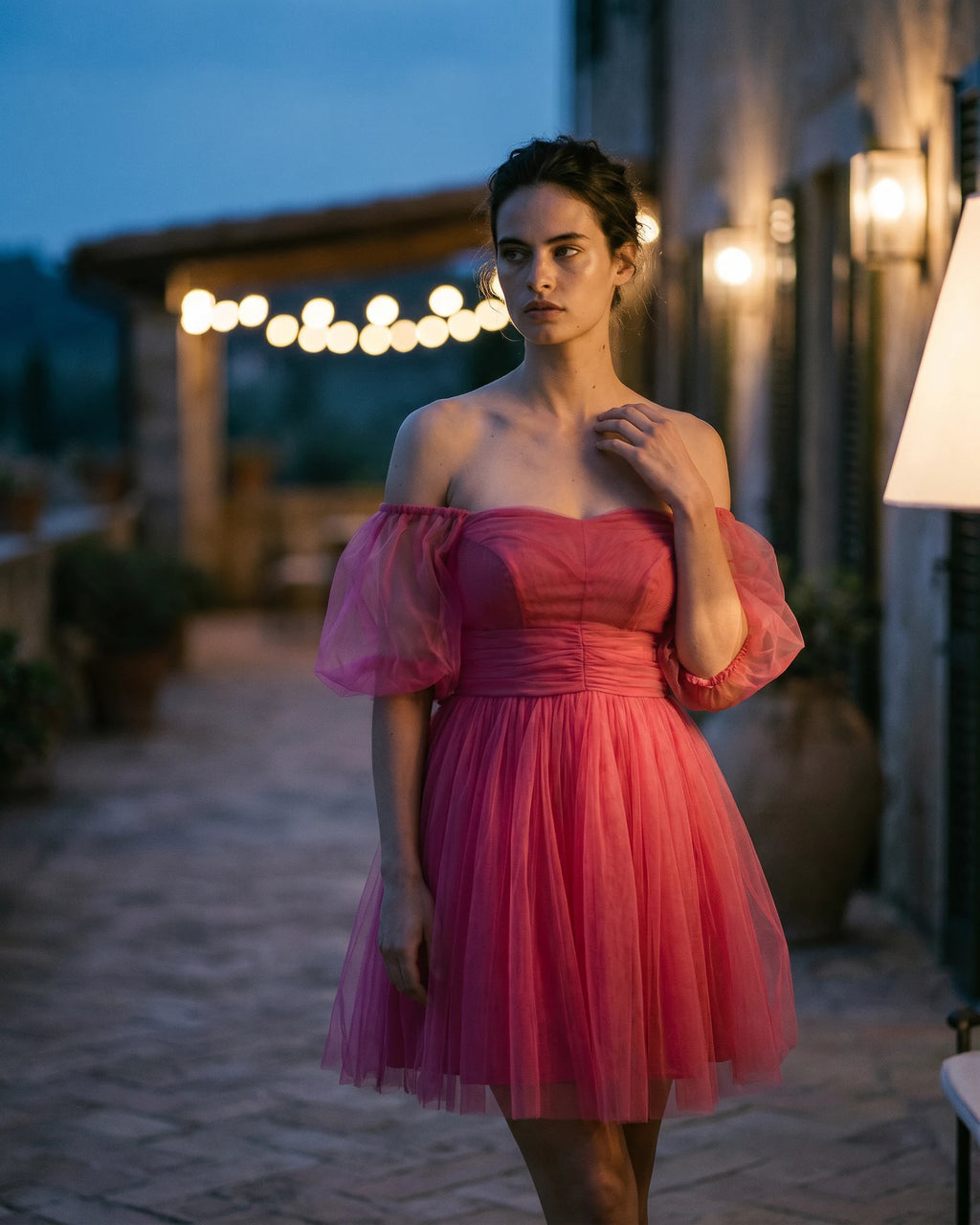 The Elara Tulle Mini Dress