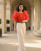 The Giselle Ruffle Crop Top