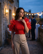 The Giselle Ruffle Crop Top