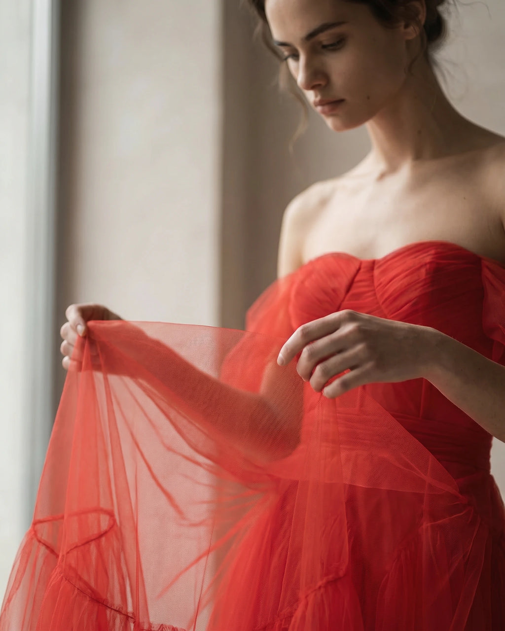 The Isabelle Off-Shoulder Tulle Dress