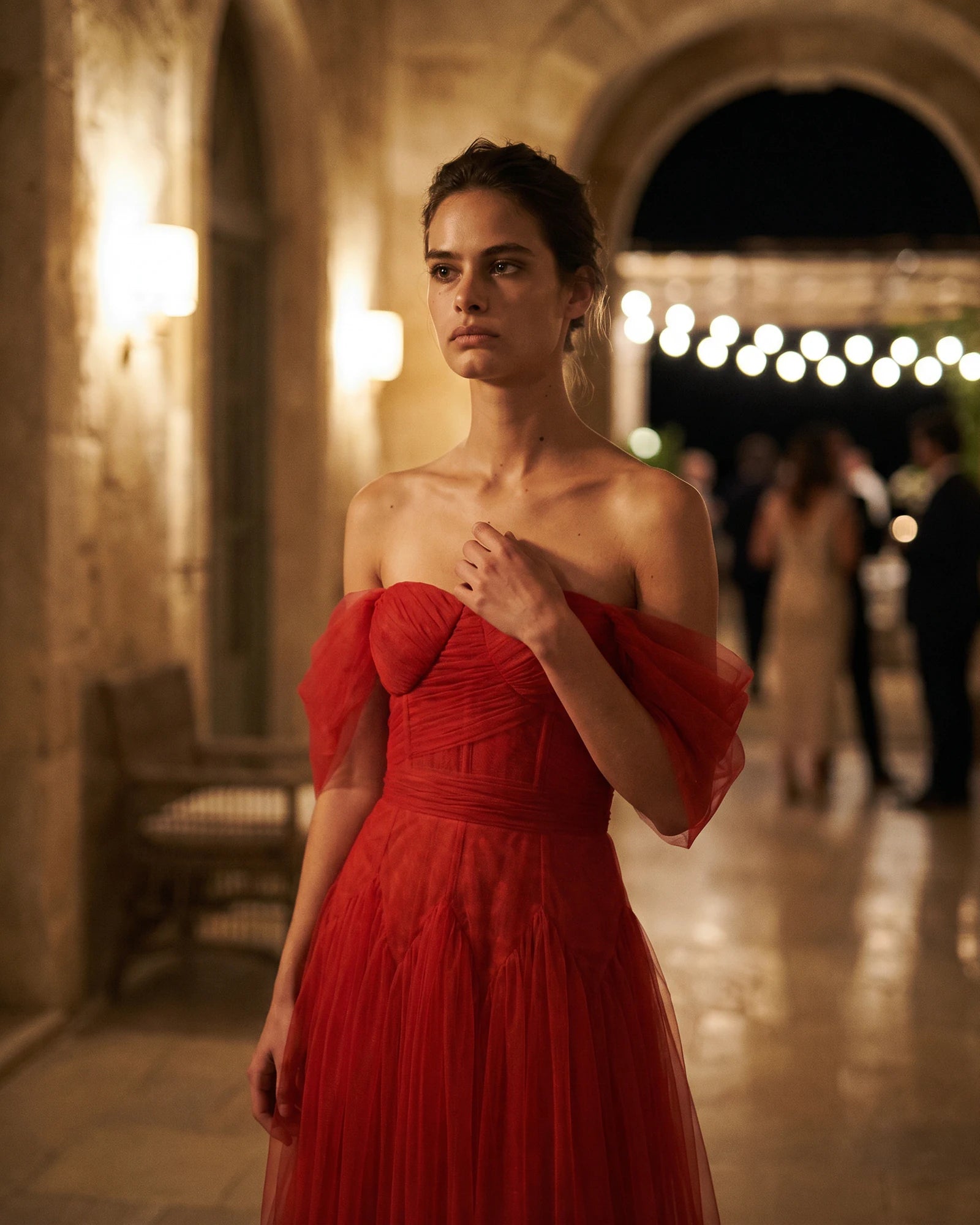 The Isabelle Off-Shoulder Tulle Dress