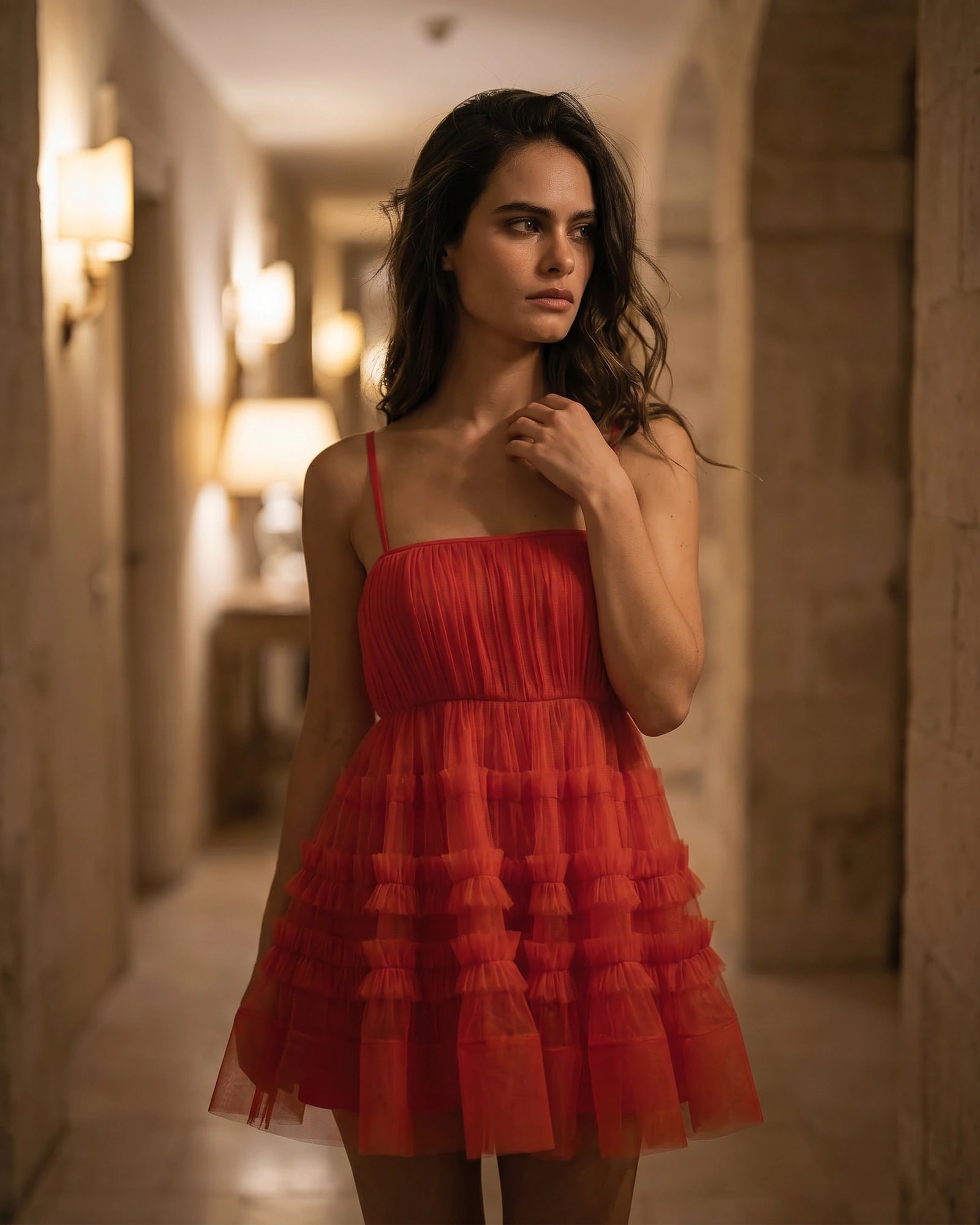 The Julia Ruffle Mini Dress