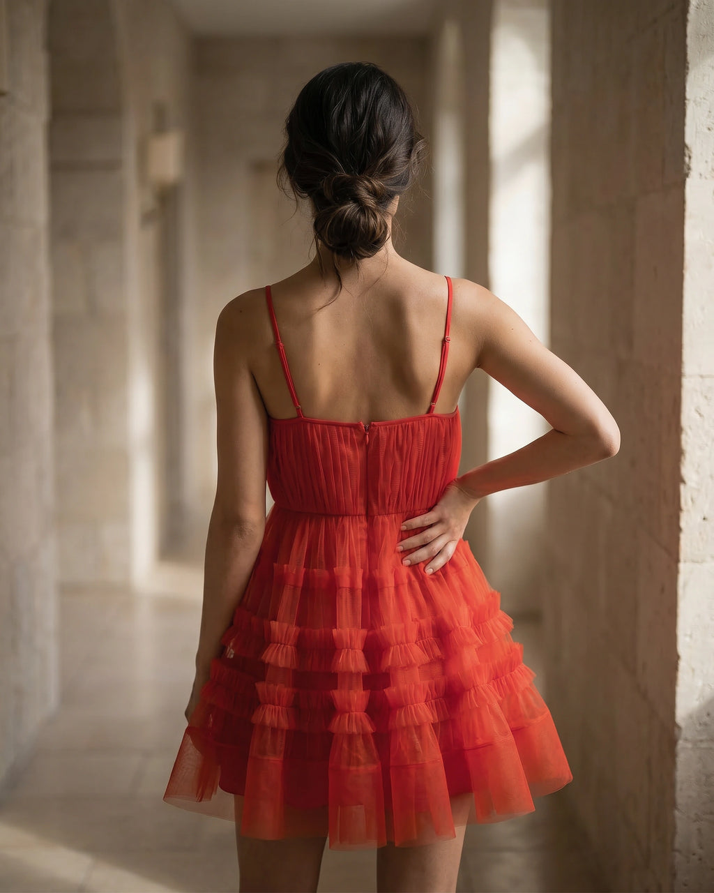 The Julia Ruffle Mini Dress