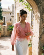 The Leonie Ruffle-Tiered Blouson