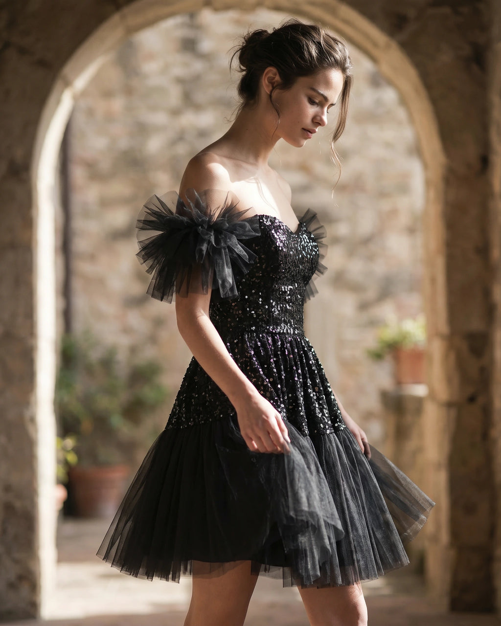 The Adeline Sequin Tulle Dress