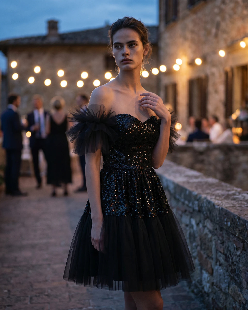 The Adeline Sequin Tulle Dress