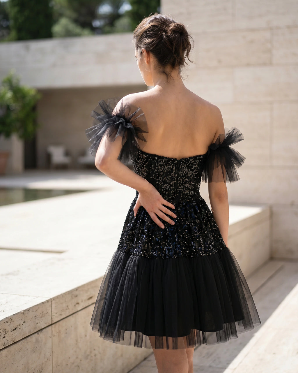 The Adeline Sequin Tulle Dress