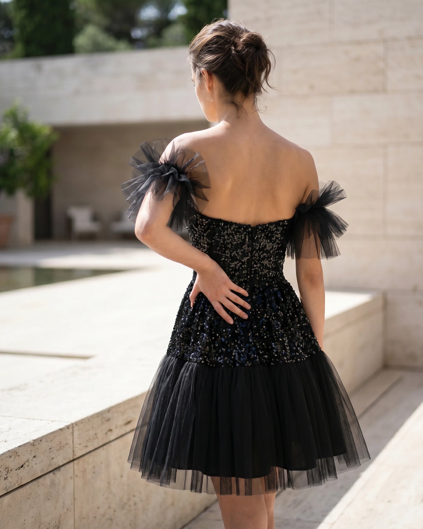 The Adeline Sequin Tulle Dress
