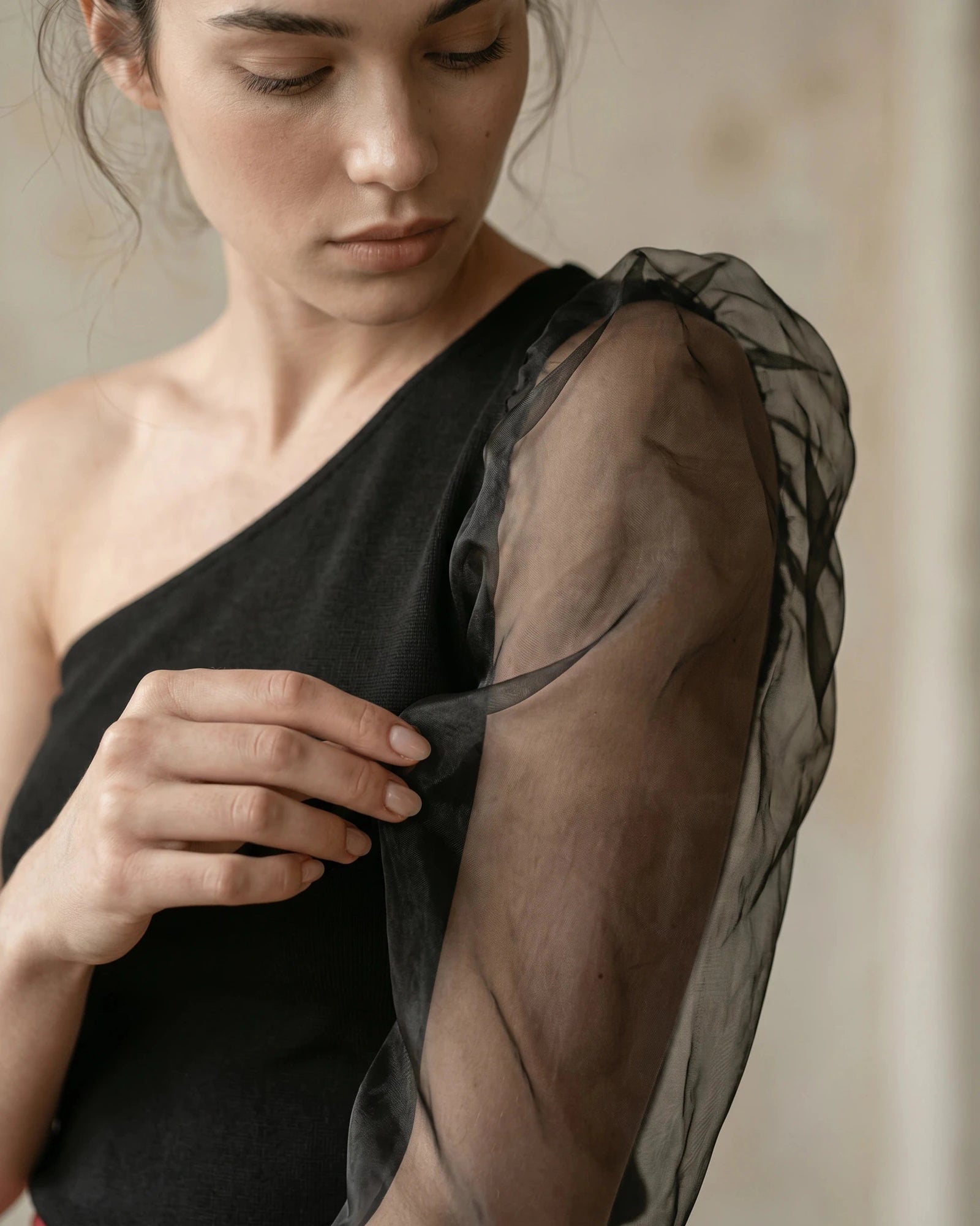 The Adriana Organza Shoulder Top