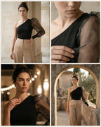 The Adriana Organza Shoulder Top