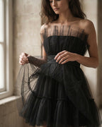 The Allegra Ruffle Cascade Dress