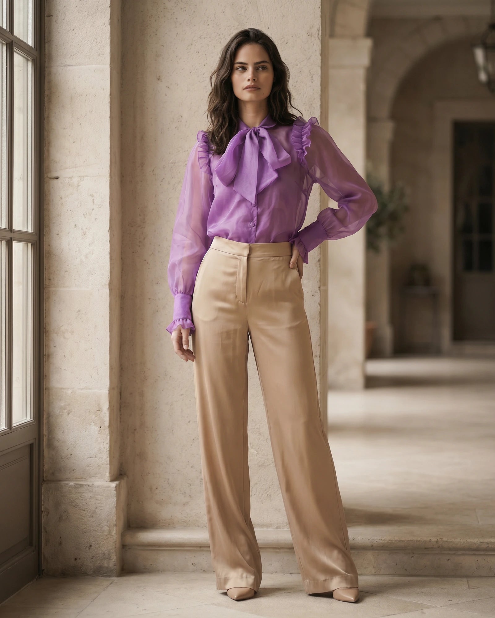 The Amara Ruffle Crop