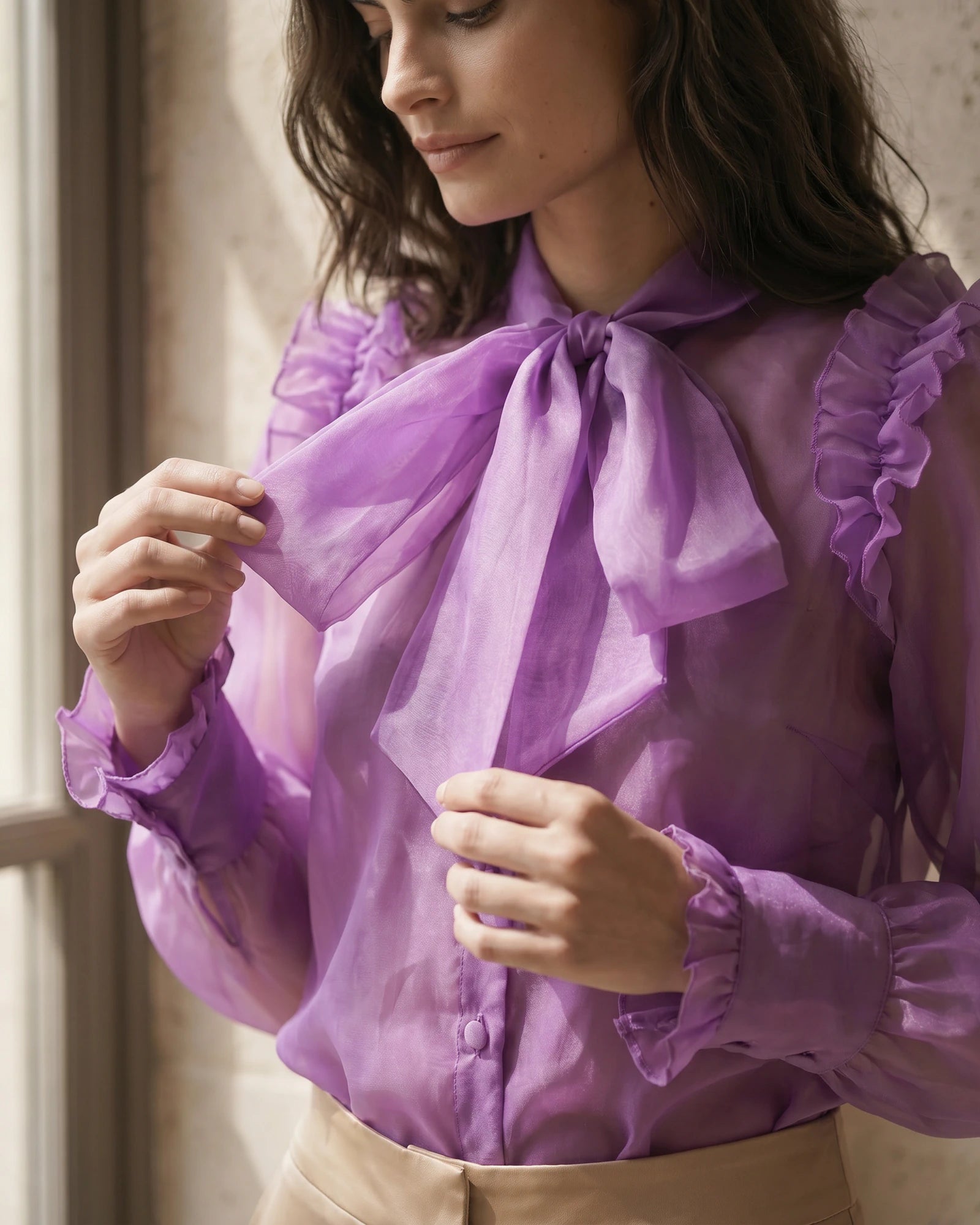 The Amara Ruffle Crop