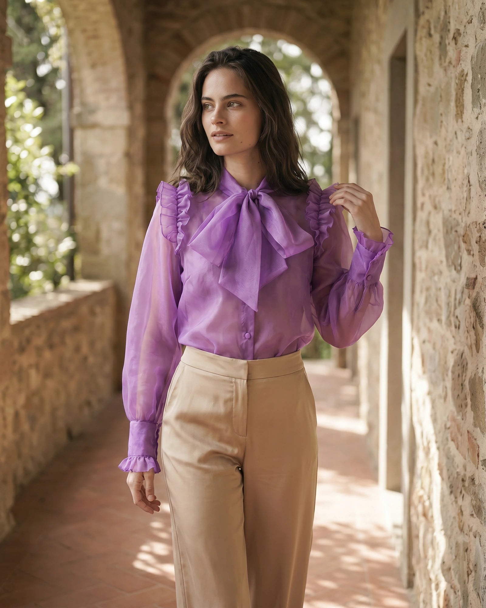 The Amara Ruffle Crop