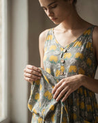 The Amelia Elephant Midi Dress