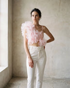The Amelia Ruffled Tulle Crop